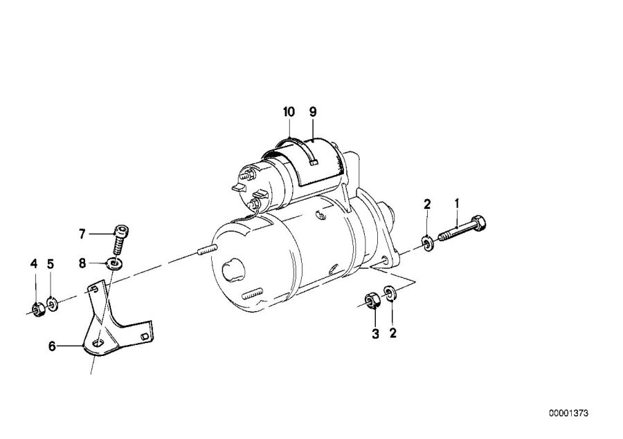 Diagram Fastening parts, starter motor for your 2023 BMW X3  30eX 