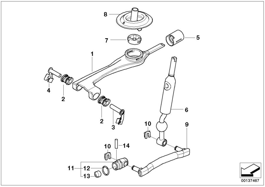 Diagram Gearshift manual transmission for your 2009 BMW 323i   