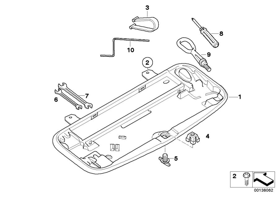 Diagram Car tool for your 2015 BMW M3   