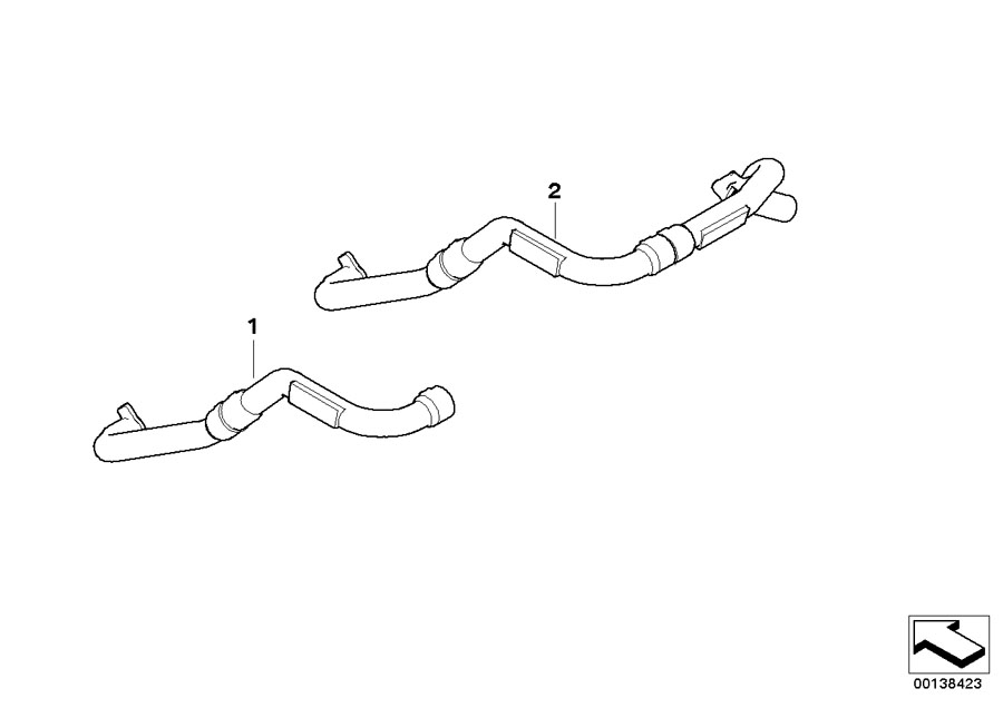 Diagram Coolant hose, CCC / CIC / MASK for your BMW