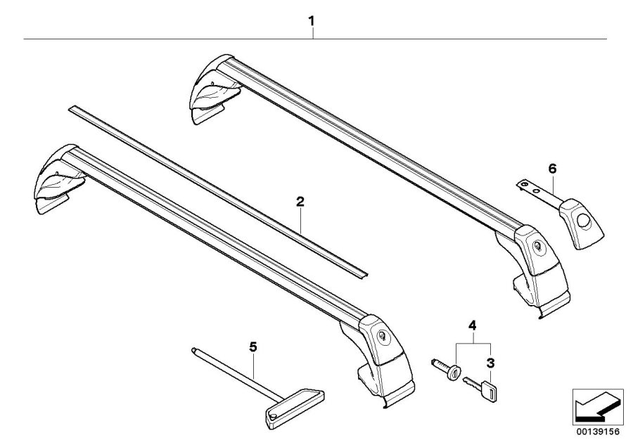 Diagram Rack support for your 2022 BMW 330iX   