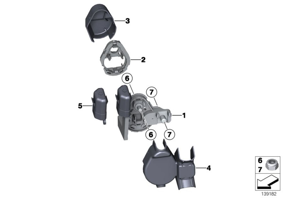 Le diagramme Borne B+ compartiment moteur pour votre BMW
