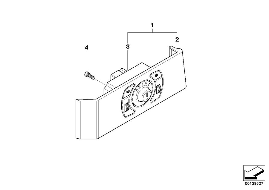 Diagram Control unit lights for your BMW