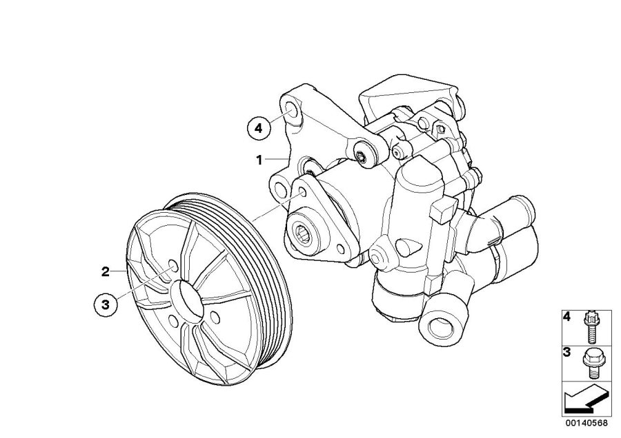 Diagram Power steering PUMP/ACTIVE steering for your BMW X2  