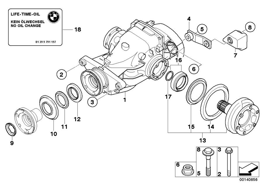 Diagram DIFFERENTIAL-DRIVE/OUTPUT for your 2023 BMW X3   