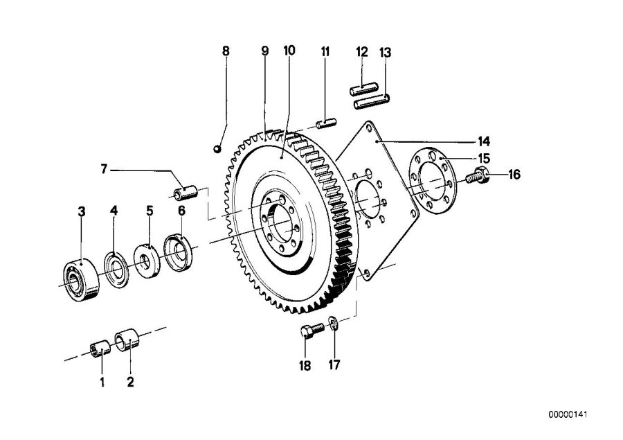 Diagram Flywheel for your 2016 BMW 328d   