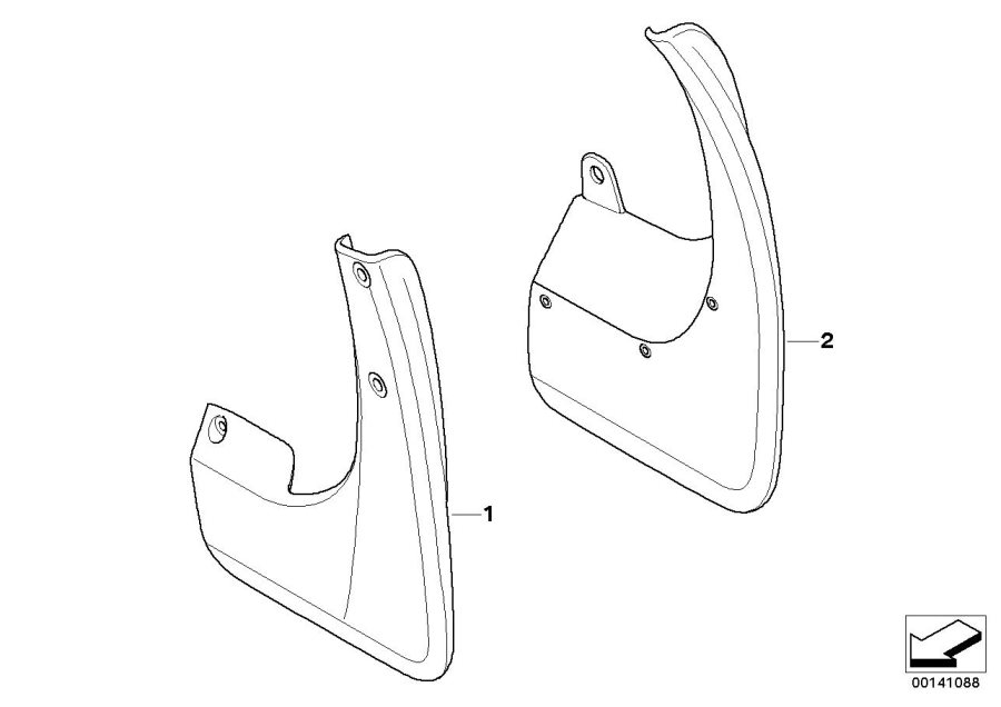 Full size assembly image of Mud flaps (1/1)
