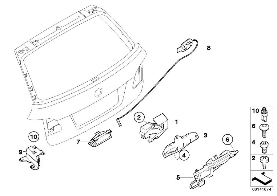 Diagram Trunk LID/CLOSING system for your 2010 BMW 750LiX   