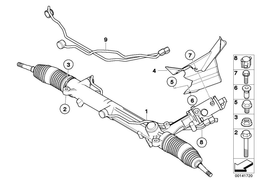 Diagram Hydro steering box for your BMW