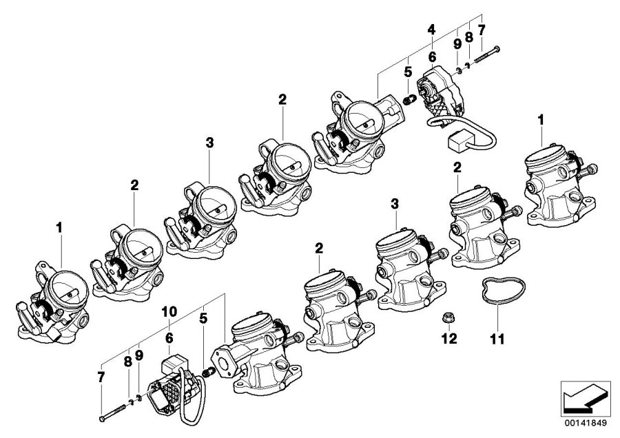 Diagram Throttle Housing Assy for your 2009 BMW M6 Coupe  