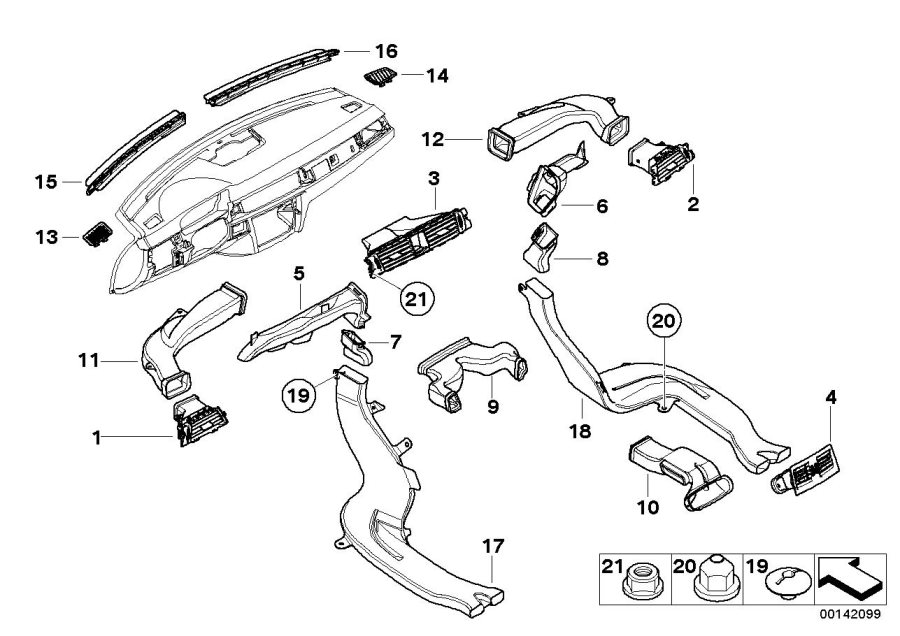 Diagram Air duct for your 2023 BMW X3  30eX 