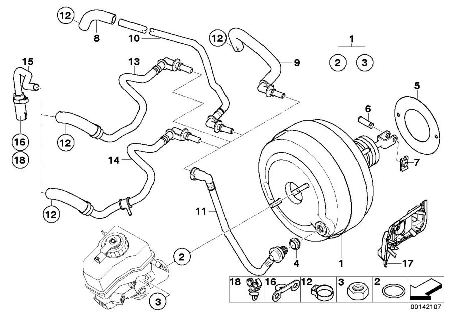 Diagram Power brake unit depression for your 2015 BMW 528i   