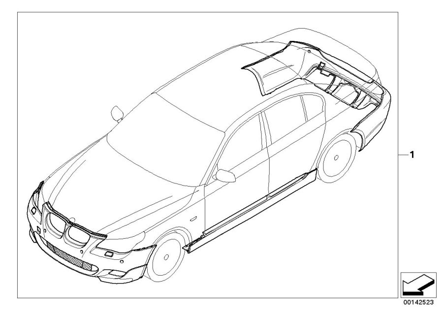 Diagram Retrofit, M aerodynamic kit for your BMW