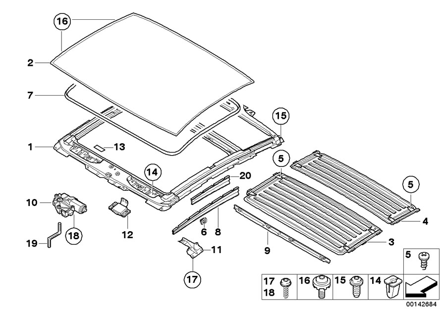 Diagram Lifting roof for your BMW