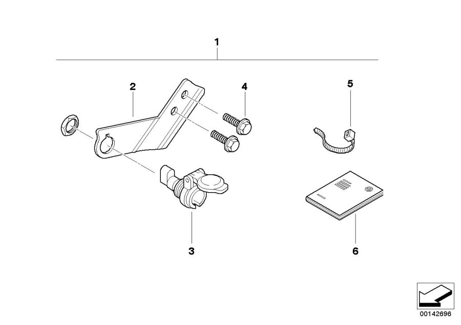 Diagram Retrofit kit, socket for your 2015 BMW F800GT   