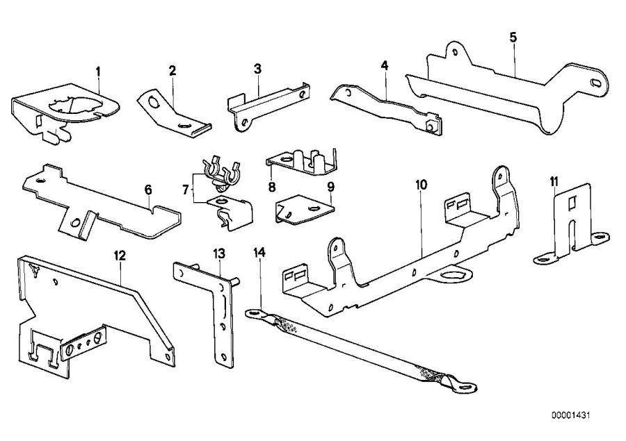 Diagram Cable Harness Fixings for your 2025 BMW 530i   