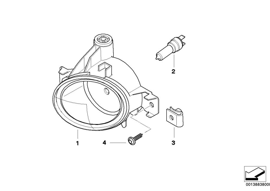 Diagram Fog lamp m-technik for your BMW