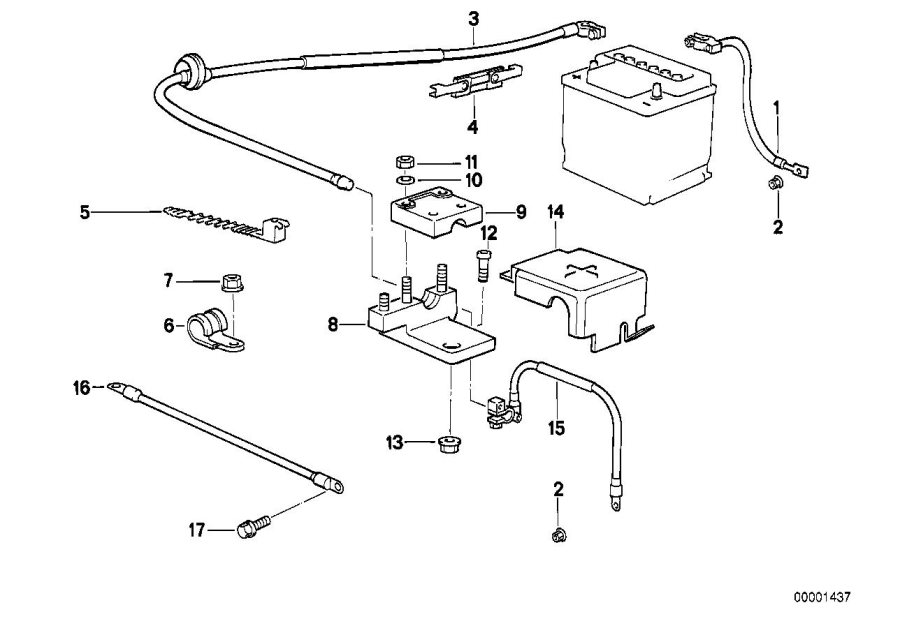 Diagram Battery cable for your 2008 BMW 335i   