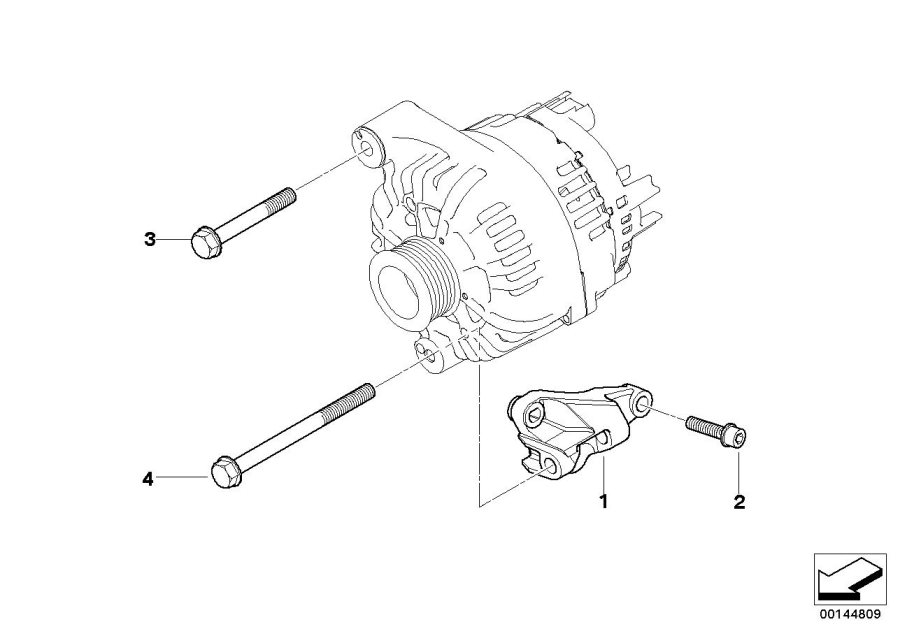 Diagram Alternatormounting parts for your 2023 BMW X3  30eX 