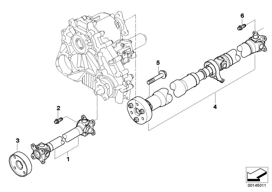Diagram Drive shaft, 4-WHEEL for your 2009 BMW 650i   