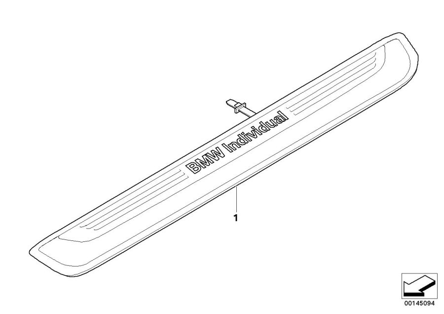Diagram Individual trim piece entry for your BMW