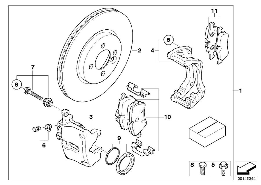 Diagram Sports brake "John Cooper Works" for your MINI