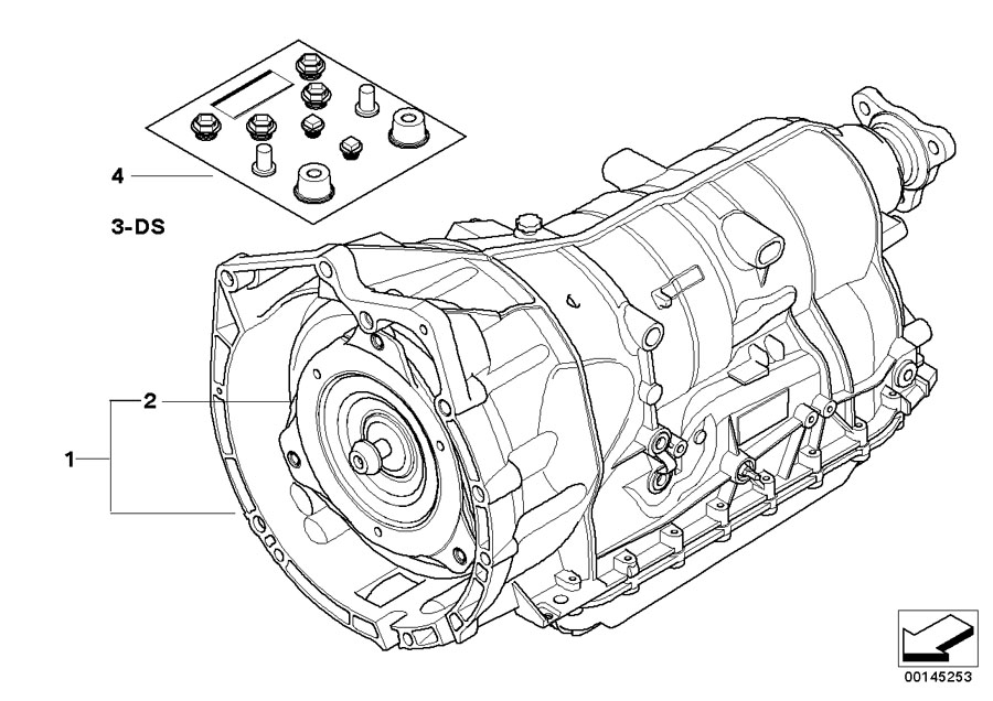 Diagram Automatic transmission GA6HP19Z for your 1996 BMW