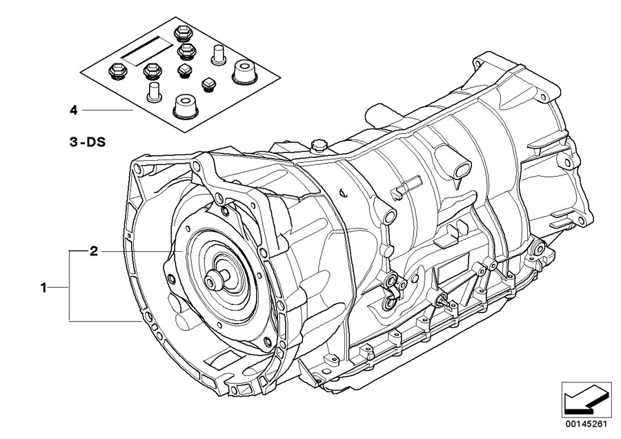 Diagram Automatic transmiss. GA6HP19Z - 4-WHEEL for your 2016 BMW X1   