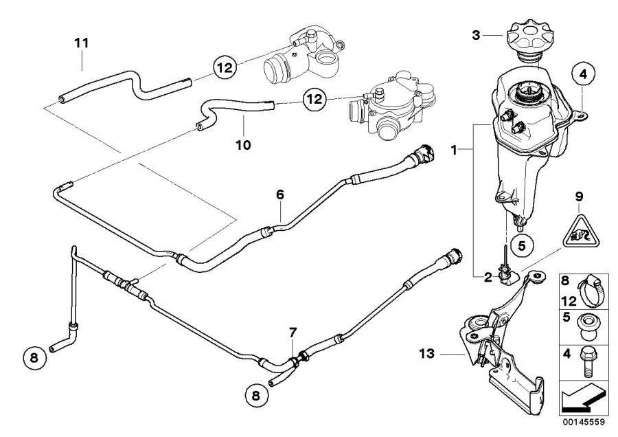 Diagram Expansion TANK/TUBING for your 2009 BMW M5   