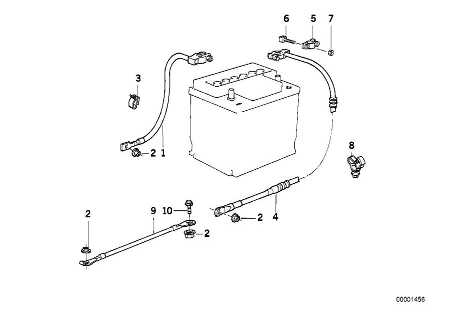 Diagram Battery cable for your 2025 BMW 530i   