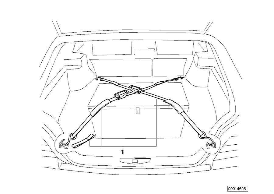 Diagram Boot lashing strap for your 2018 BMW 750i   