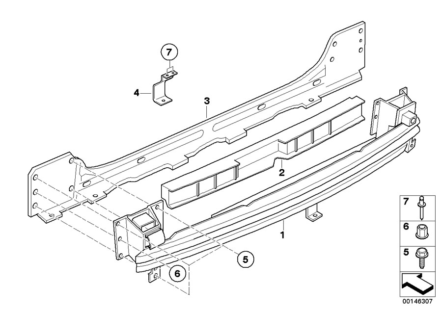 Diagram Carrier, rear for your MINI