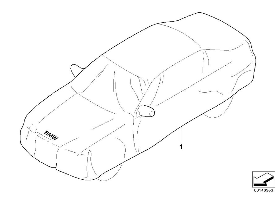 Diagram Indoor Car Cover for your BMW