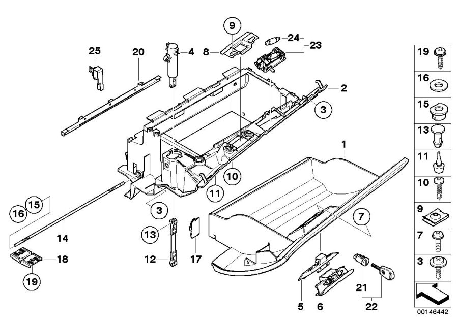 Diagram Glove box for your BMW