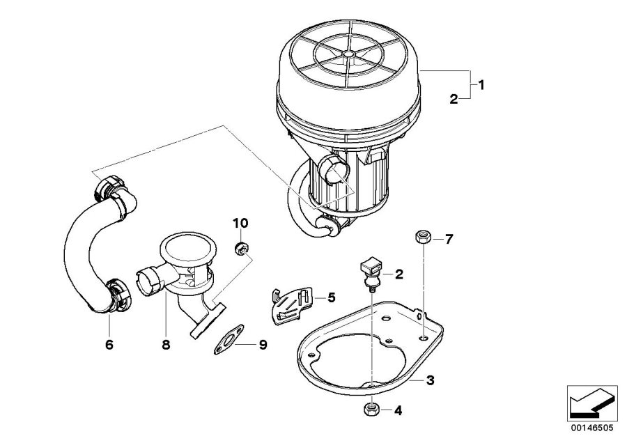 Diagram Emission control-air pump for your 2016 BMW M6   