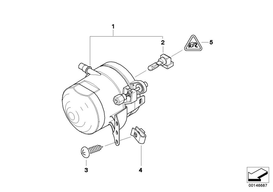 Diagram Fog lamp, Sport Package M for your BMW