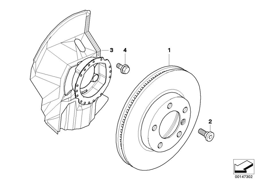 Diagram Front brake / brake disc for your 2014 BMW M6   