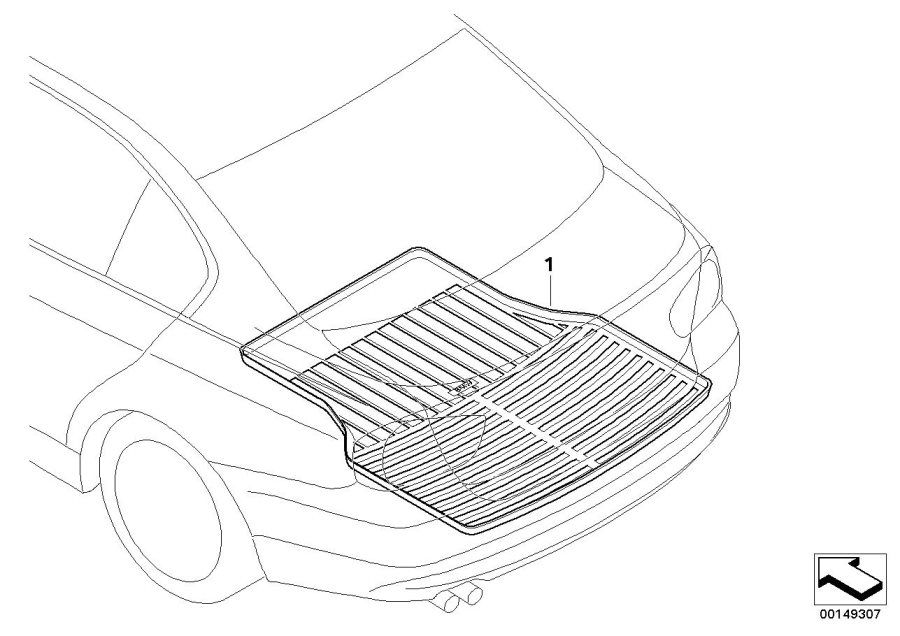 Diagram Cargo Tray for your BMW