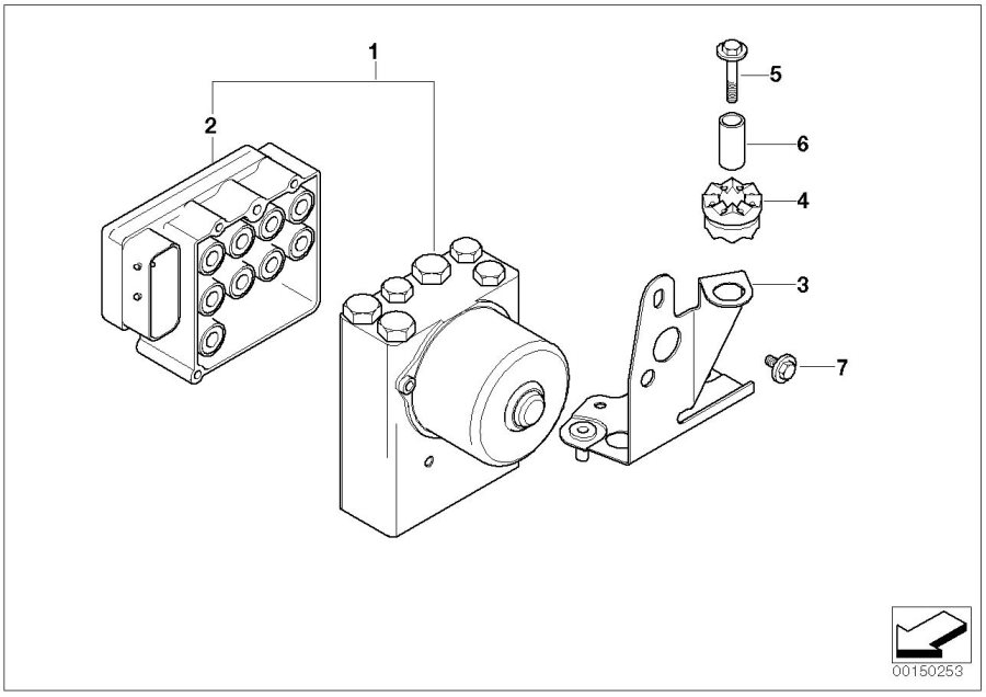 Diagram Asc hydro UNIT/CONTROL UNIT/SUPPORT for your BMW M6  