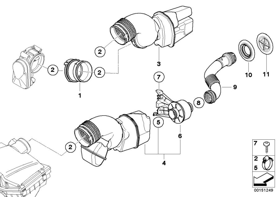 Le diagramme Soufflet/Générateur du son pour votre BMW