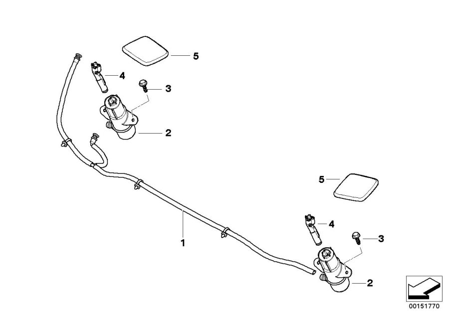 Diagram Single parts for head lamp cleaning for your 2021 BMW X3   