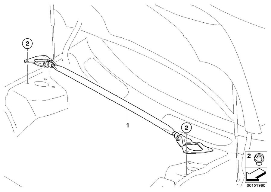 Diagram Strut brace for your MINI