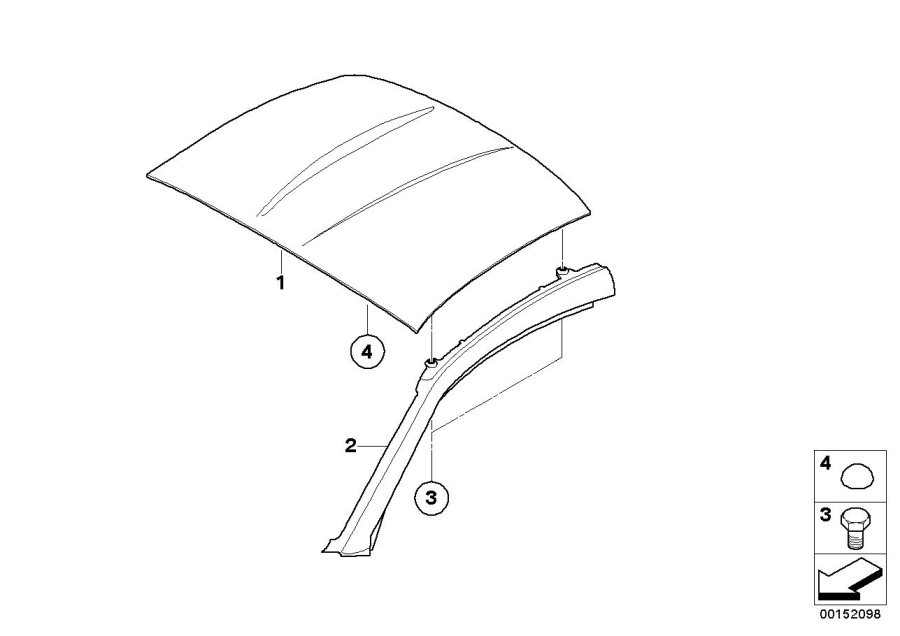 Diagram Roof for your BMW