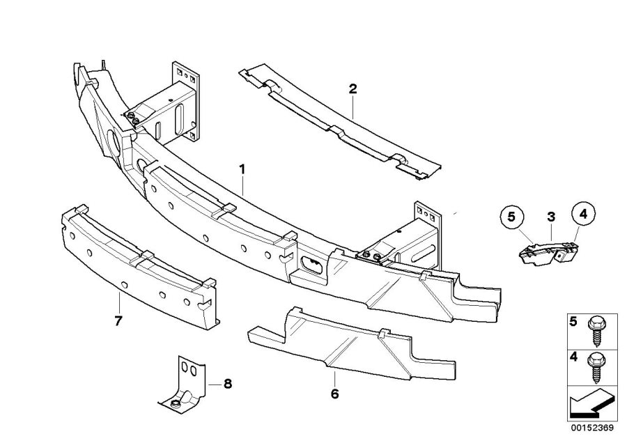 Diagram Carrier, front for your 2004 BMW 645Ci   