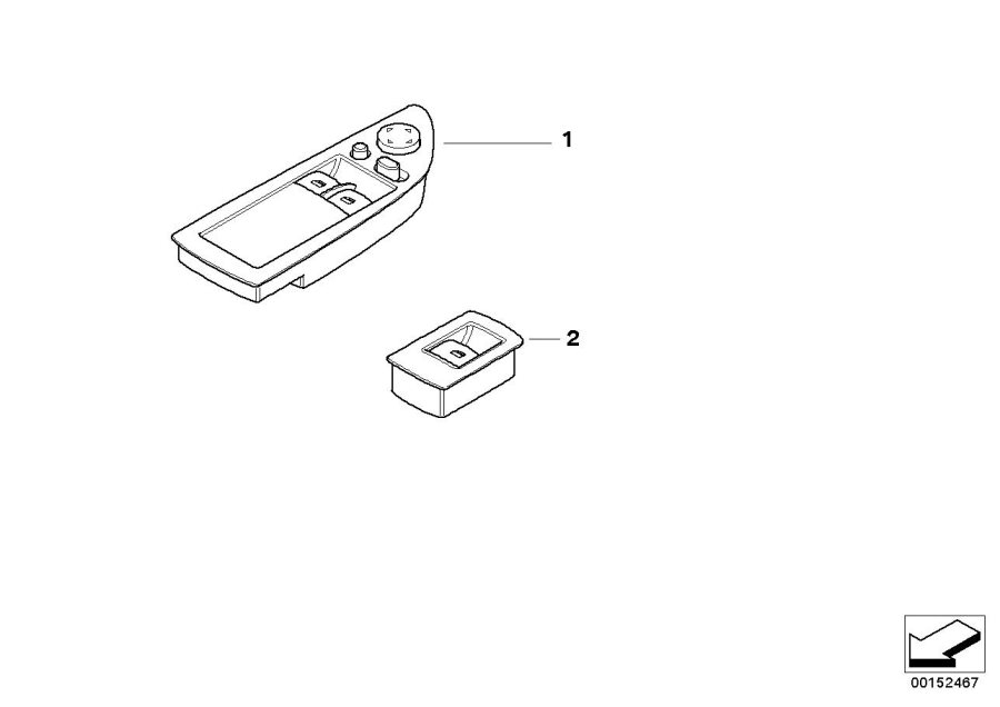 Diagram Switch window lifter for your 2023 BMW X3  30eX 