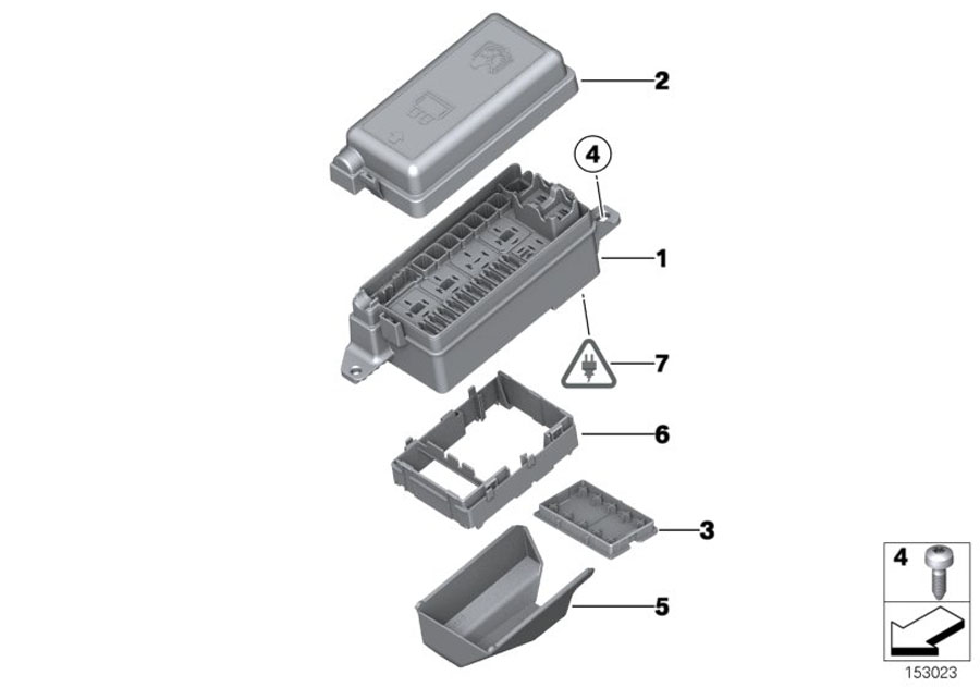 Diagram Single compon.,fuse box,engine compartm. for your MINI