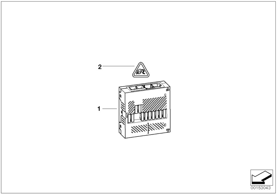 Diagram Integrated supply module for your BMW