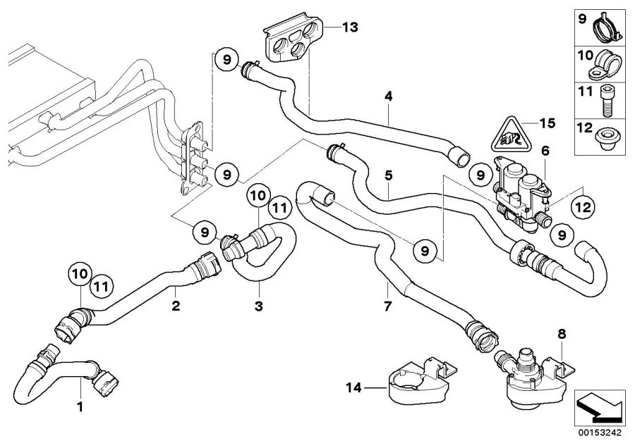 Diagram Water VALVE/WATER hose ihka High for your 2017 BMW M4 GTS   