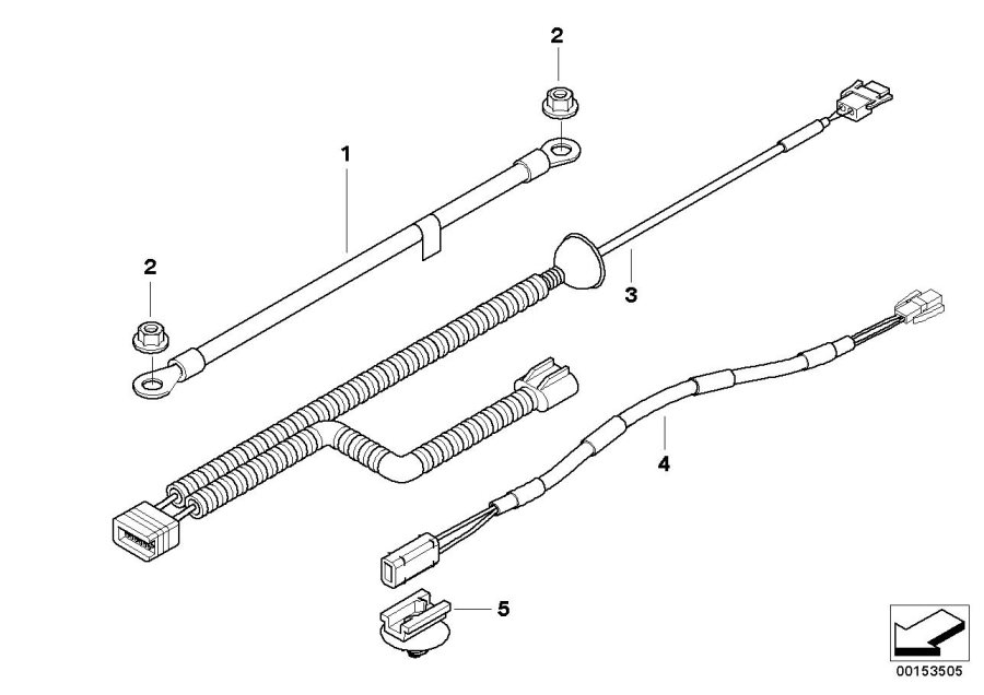 Diagram Various additional wiring sets for your BMW Z4  