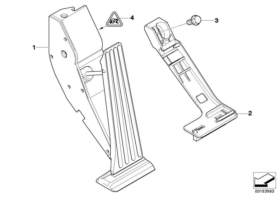 Diagram ACCELERATION/ACCELERATOR pedal module for your BMW